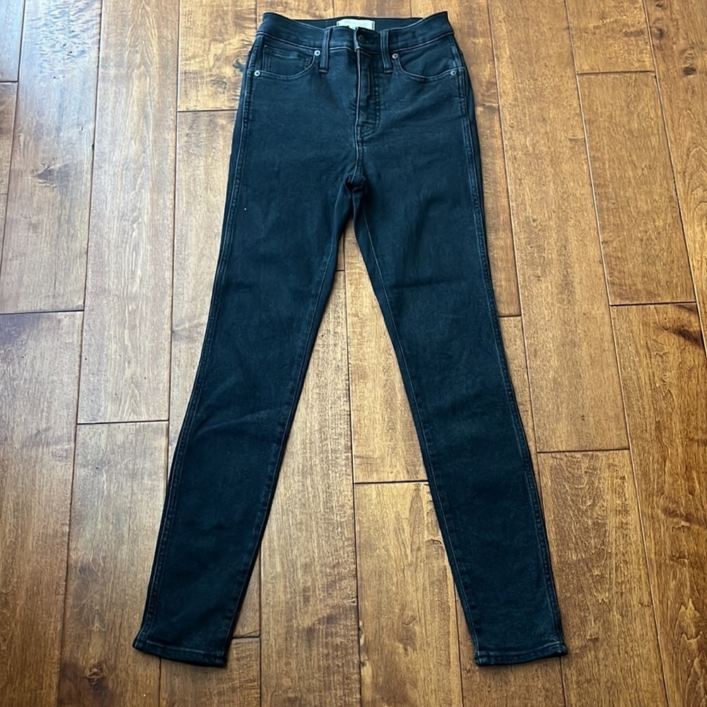 Madewell 10 High-Rise Skinny Jeans Washed Black - Picture 2 of 13